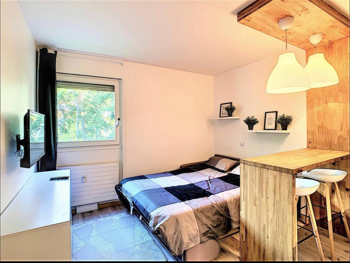 Centre Saint-Gervais Studio Vert Moderne 2 Pers Proche Telecabine Luaran gambar
