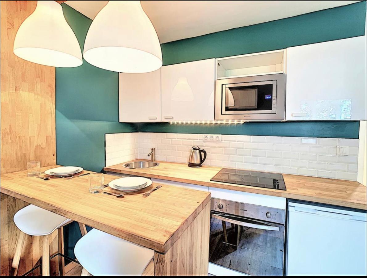 Centre Saint-Gervais Studio Vert Moderne 2 Pers Proche Telecabine Luaran gambar