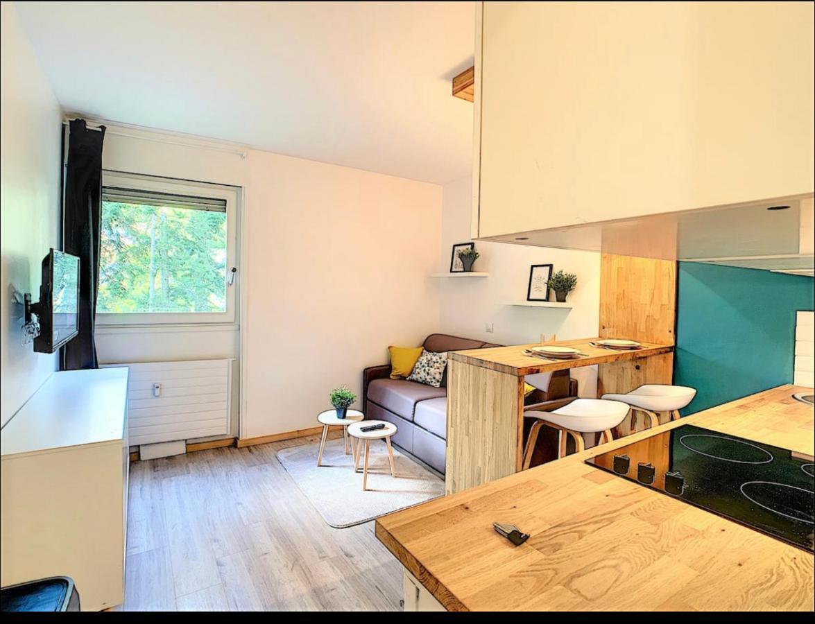 Centre Saint-Gervais Studio Vert Moderne 2 Pers Proche Telecabine Luaran gambar